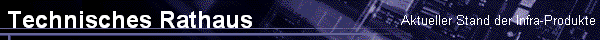 Aktueller Stand der Infra-Produkte